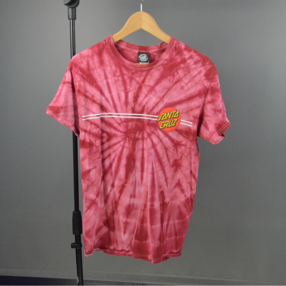Santa Cruz Red tye dye tee
